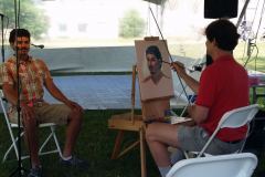 Doug Rugh demonstrates portrait painting