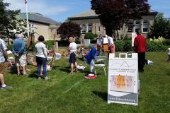 Falmouth Art Center painters on the lawn