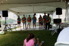 Woods Hole Theater Company's cast of "Godspell"