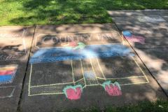 Sidewalk Chalk Art: Country Fare