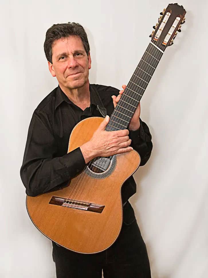 Fred Fried with his eight-string guitar